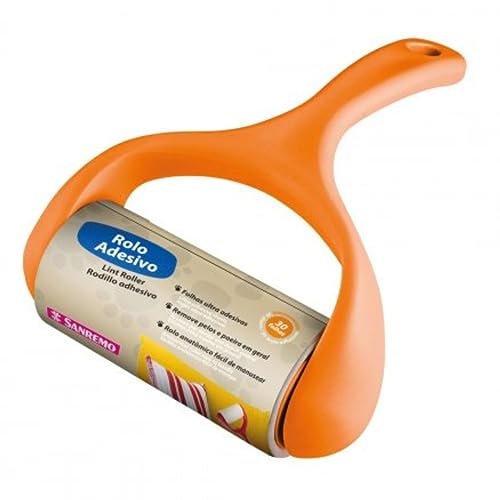 Sanremo Rolo Adesivo Para Pelos para Cães, Plástico, Vermelho