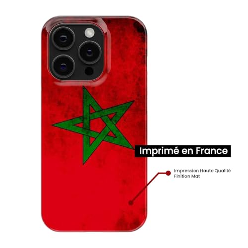 1001coques Coque Compatible avec Samsung Galaxy A26 5G - Housse Fine en Silicone Transparente - Design Drapeau Maroc – vue 2