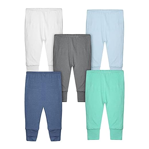 Calça Mijão Bebê Kit 5 Peças Masculino Algodão Cor:Azul;Tamanho:M