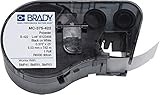 Brady MC-375-422 Polyester B-422 Black on White Label Maker Cartridge, 25' Width x 3/8