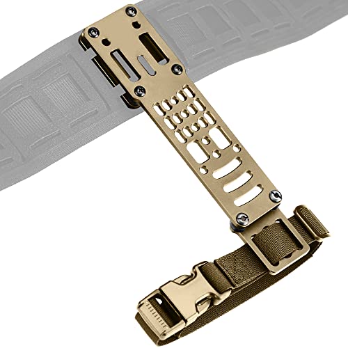 Guayma Drop Leg Holster Adapter Duty Belt Accessories For Qls Kit,Modular Holster Adapter With Thigh Strap Airsoft Tactical Gear,Tan #TOP1
