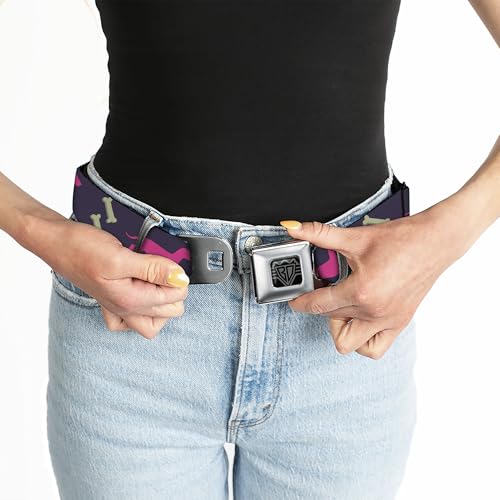 Cinturón de seguridad Dachshunds & Bones morado de 1 pulgada para perros en viajes de coche 5