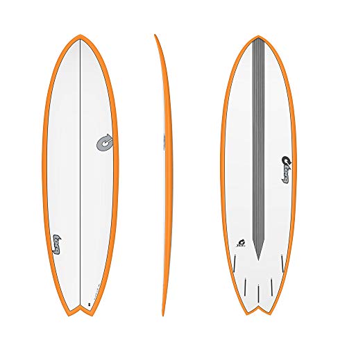 TORQ Epoxy TET CS 6.3 - Tabla de Surf (Carbono), Color Naranja