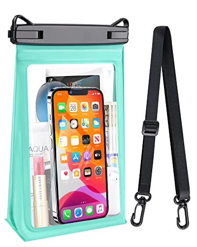 Large Waterproof Phone Pouch, Floating Dry Bag For Iphone 14 13 12 11 Pro Max Galaxy S22 S21 Large Capacity Waterproof Bag Sunscreen Glasses Storage Universal Dry Pouch For Swimming Rafting Boating #TOP3