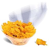 Stock Your Home 54oz Clear Plastic Serving Bowls (6 Pack) – Disposable Large Snack & Candy Bowls for...