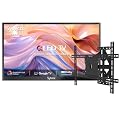 SYLVOX Outdoor TV with Wall Mount & Cover, 75 inch Smart QLED TV, 2000 Nit Full Sun, Weatherproof, 4K UHD, IP56 Waterproof, Commercial Grade (2026 Model)