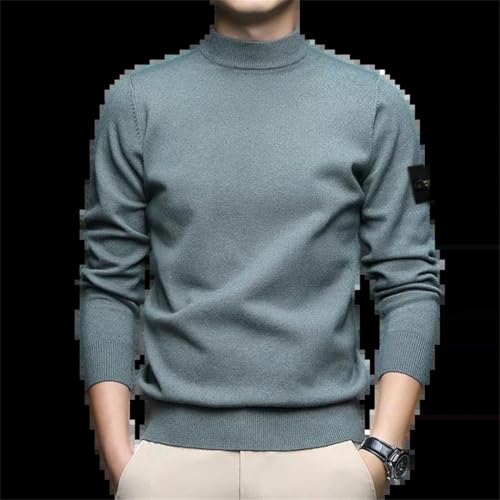 Men Mock Neck Sweater Pullover Half Turtleneck Clothes2