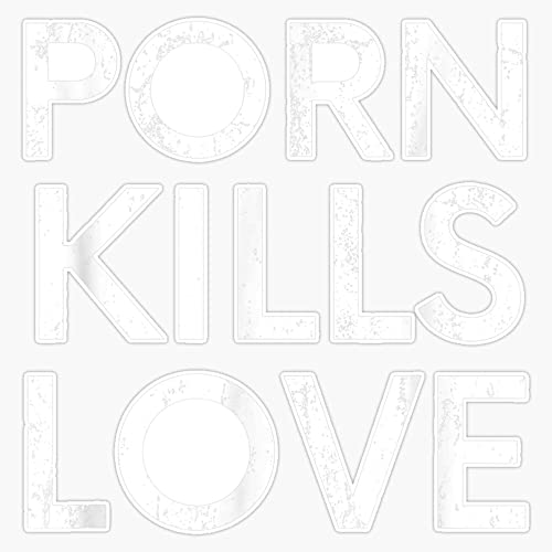 Porn Kills Love Family Value Anti-Pornography Quote Vinyl Bumper Sticker Size 5"