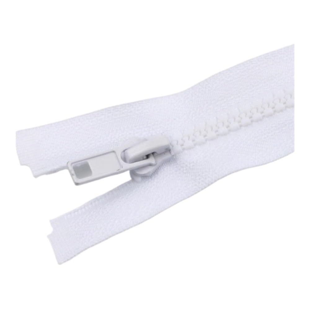 Resin Open-End Auto Lock Zipper Replacement for Sewing(White,80CM-5#)