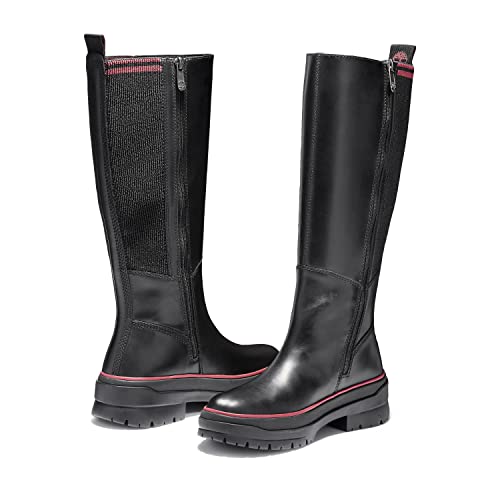 Timberland Women's Malynn Waterproof Tall Fashion Boot, Black Full Grain, 8.5 #TOP7