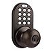 MiLocks TKK-02OB Digital Door Knob Lock with Electronic Keypad, Oil Rubbed Bronze, Keypad Lockable