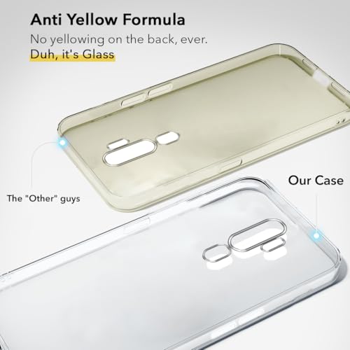 Image of Jkobi Lifetime Anti-Yellow Clear Back Cover Case for Oppo A5 (2020) | A9 (2020) (Sleek Hard Crystal | Shockproof and Camera Protection)