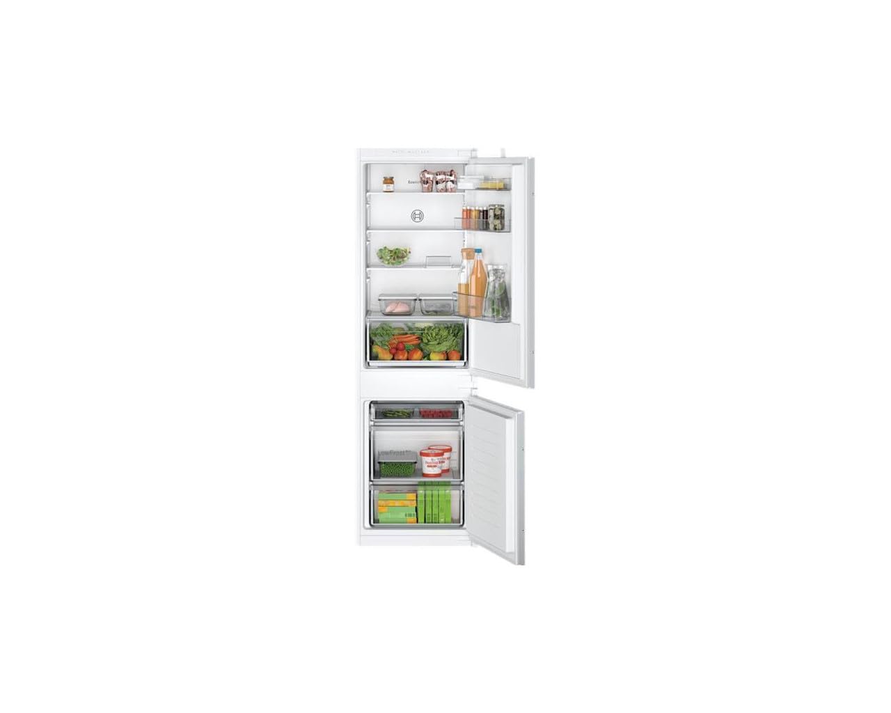 Bosch KIV865SE0 Serie 2 - Refrigerador combinado integrable - 177.2 x 54.1 cm - Bisagras deslizantes