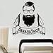 Produktbild AXHZL Friseur Logo Logo Wandtattoos Mann Hipster Wandaufkleber Beauty Salon Dekoration Friseursalon Wandbild Friseur Stil Aufkleber