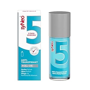 syNeo 5 antitranspirant Roll-On, roller voor vrouwen en mannen, anti zweet deo anti-transpirant deodorant, 1 pakje (1 x…