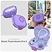 [Secure Lock] for Beats Powerbeats Pro 2 Case, NIMUW Soft Clear TPU Shockproof Protective Case Cover for Beats Powerbeats Pro 2 Accessories with Cleaning Kit & Keychain (Clear Purple)