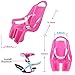 DRBIKE Doll Bike Seat for Girls Bike Attachment with Decorate Yourself Decals, Fits American Girl Dolls and 12