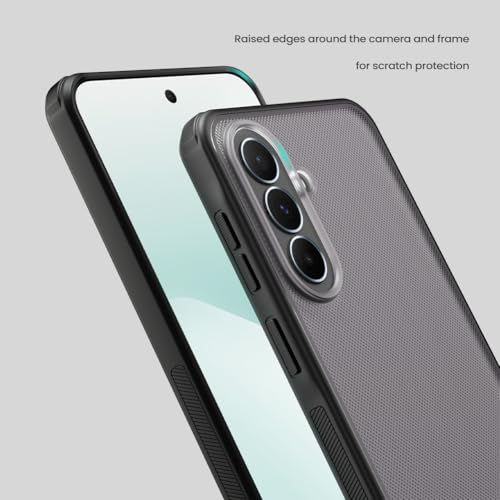 Image of Nilkin Slim Matte Series case for Samsung Galaxy A57, Shockproof and Scratch-Resistant, Lightweight Case (Transparent Black, A57)