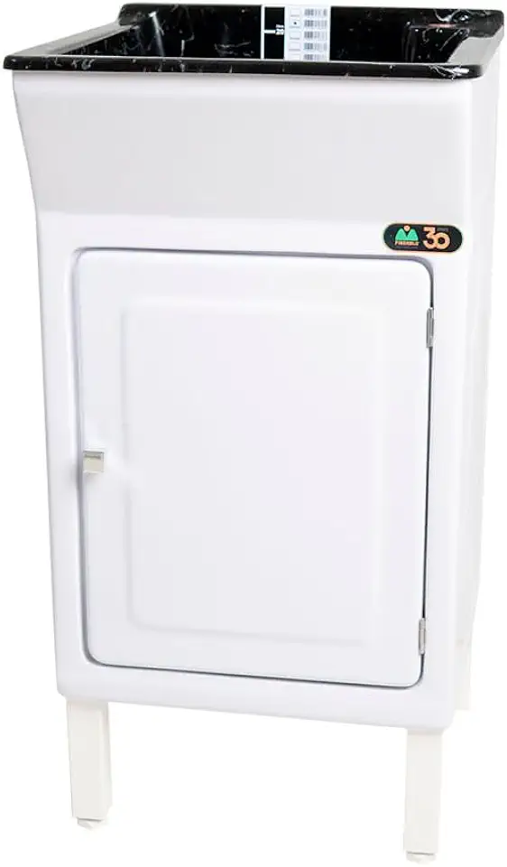 Tanque de Lavar Roupa Fiberblu Viena 20L Granitado Preto