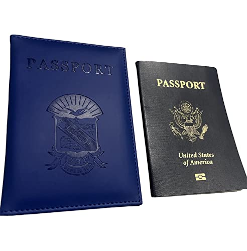Blue Phi 1914 Beta Sigma Passport Cover Holder Vegan Leather PBS2