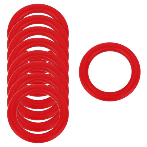 Anneaux de perles silicone 65mm rouge pendentif anti-perte pour clés - 2