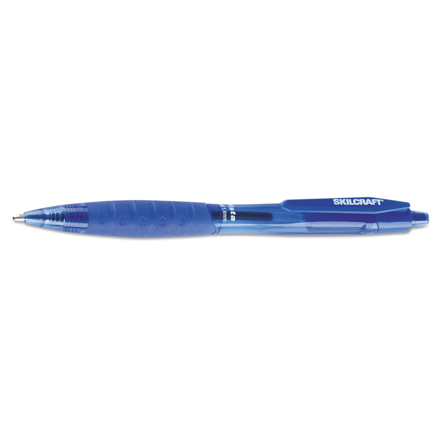 AbilityOneSKILCRAFT Vista Bold 1.4mm Ballpoint Pen - Blue Ink 7520-01-645-1147: Dozen, 12 Item(s)