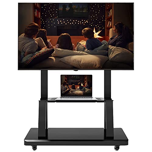 Soporte móvil para TV de 32 a 75 pulgadas en metal negro