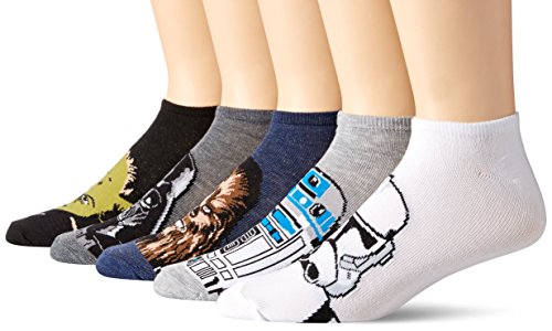 STAR WARS Men's 5 Pack No Show Socks