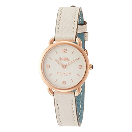 COACH Delancey Slim White Dial White Leather Ladies Watch 14502790