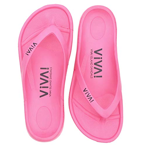 [VIVA! ISLAND] SANDALS(ビバアイランド) FLIP FLOP ビーチサンダル Pink/38 (24.0～24.5cm)
