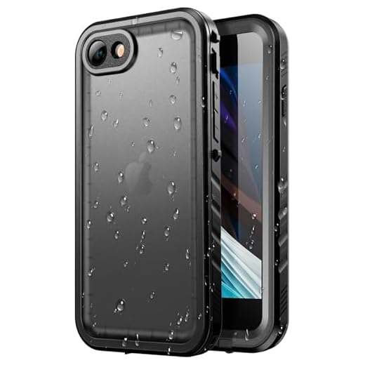 SPORTLINK Waterproof Case for iPhone SE 3rd 2022/iPhone SE 2nd 2020/iPhone 7/8 - Full Body Shockproof Dustproof Phone Screen Protector Rugged Waterproof Case for iPhone SE3/SE2/7/8 (Black)