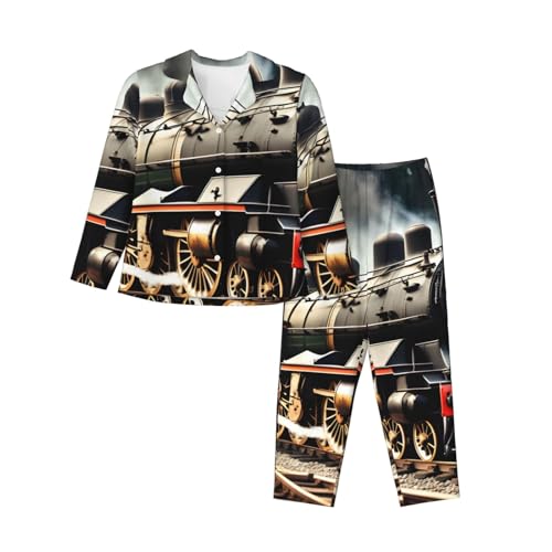 Pyjama locomotive femme ensemble de nuit 2 pièces idéal pour offrir