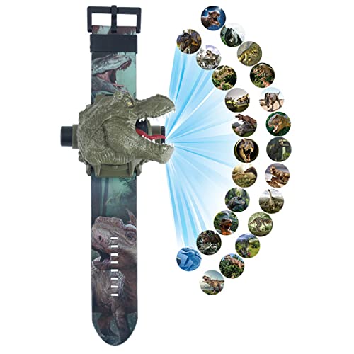 Image of RAYCHY Dinosaur Watch Flashlight Projector Toys Animal Pattern Torch Educational Toys Gift