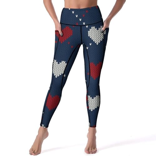 Leggings de fitness en textile premium à motif cœur