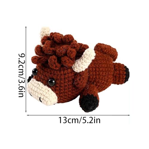 Kit de crochet de vache avec tutoriel vidéo pas à pas