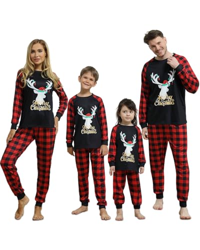 Pigiama Natale Famiglia Set, Pigiami Natalizi per Tutta la Famiglia,