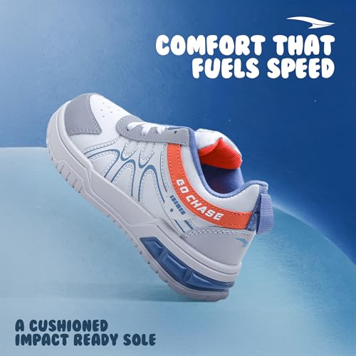 Image of ASIAN Ranger-01 Kids Sneakers | Lightweight Lace-Up Casual Sneakers with Cushioned Sole for Boys & Girls