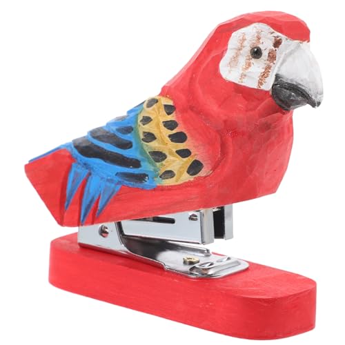 HOODANCOS Wooden Animal Stapler Cute Desktop Stapler for Office Stationery for School Supplies and Home Office Use