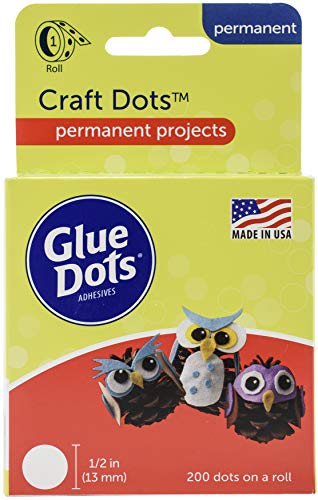 Glue Dots Craft Roll, Contains 200 ( .5 Inch) Adhesive Craft Dots (08165) Glue Dots Craft Roll, Contains 200 ( .5 Inch) Adhesive Craft Dots (08165)