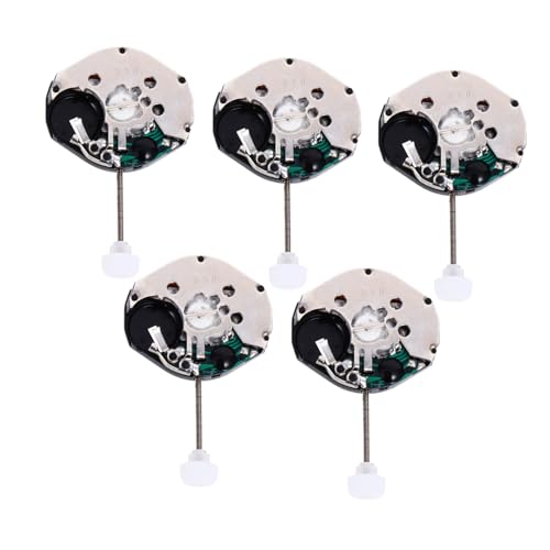 TOGEVAL 5個クォーツ時計のムーブメント 時計修理用交換部品 アクセサリー対応 デジタル風デザイン 耐久素材使用