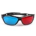 VizGiz 2 Pack 3D Glasses for TV Cyan Red Blue 3 Dimensional Glasses for Anaglyph Stereoscopic Movie Comic Book Photo Projector Computer Screen Game DVD Film Television Home Theater