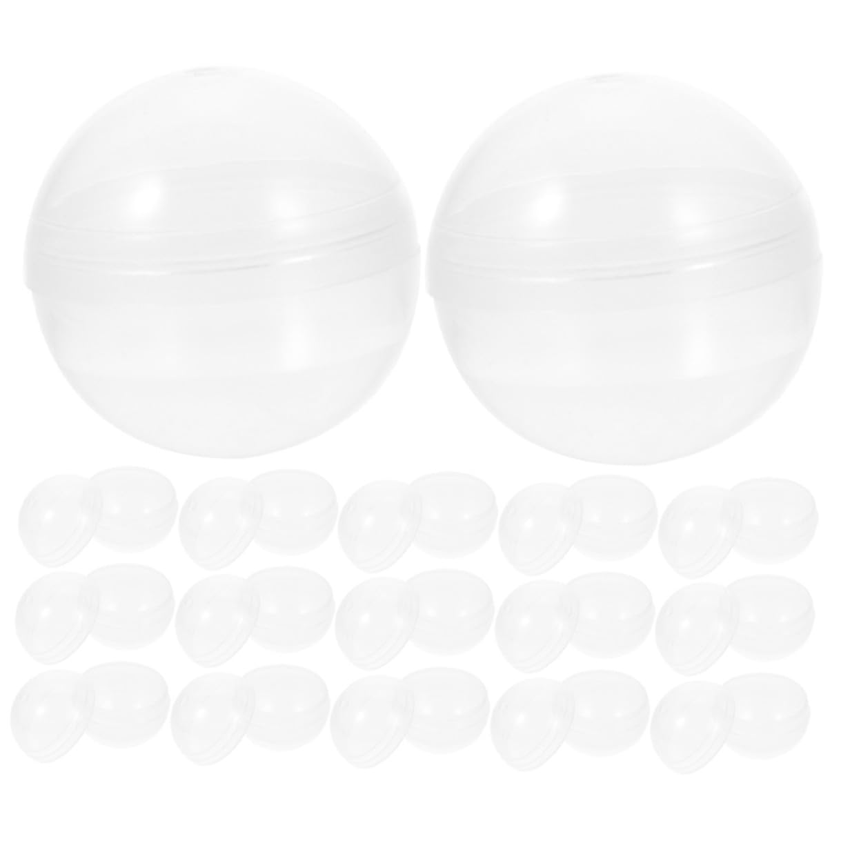 20Pcs 70Mm Plastic Claw Machine Balls for Vending Storage, Multi-Purpose Round Capsule Packaging and Display Containers for Collectibles and Party Supplies