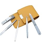 HUHAORAN2021 Maniküre-Set Maniküre Nagel Clippers Set Maniküre Nagel Clippers Pediküre Set Tragbare Reise Edelstahl Nagelschneiderwerkzeug Nagelschere Kit. (Color : Silver)