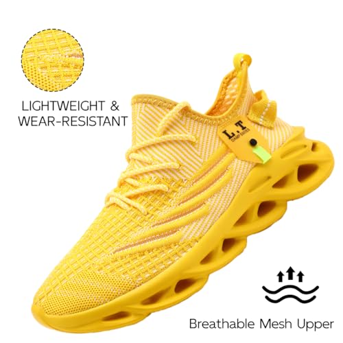 Image of EGMPDA Mens Shoes Running Slip On Tennis Walking Shoes Lightweight Breathable Sneakers for Gym Work Casual Soft Sole Trainers Non Slip Athletic Footwear