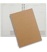NICKANG Undated Daily Planner, 5.2x7.5”, Hourly Planner, To Do List Planner Notebook, 50 Sheets/1...