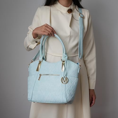 MKF Collection Crossbody Tote Bag for Women - PU Leather Top-Handle Satchel Shoulder Handbag4