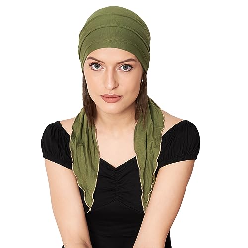 Image of The Headscarves Women Bamboo Pre Tie Scarf (HS107 Multicolor)