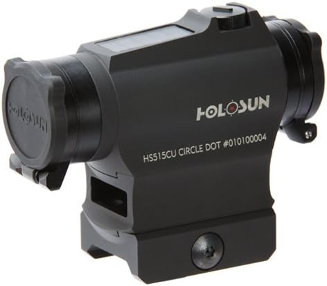 HOLOSUN Circle Dot Solar Sight, 2 MOA Dot, 65 MOA Circle, Black