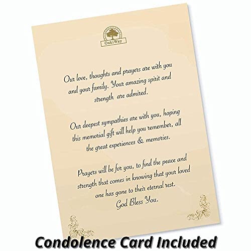 Oakiway Memorial Gifts – Angel Figurines Tealight Candle Holder, Sympathy Gifts For Loss Of Loved One, W/ Flickering Led Candle, Bereavement, Grief, Funeral, Remembrance, Memory Home Decorations #TOP7