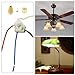 Micro Traders 2Pcs 3 Speed 3 Wire Pull Switch 5-6A 125V 50MΩ for Fan Chandelier Ceiling Fan 10cm/5cm